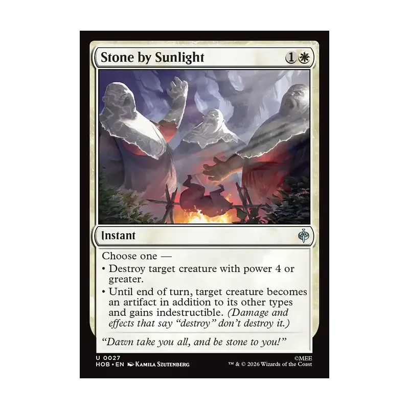 Stone by Sunlight - The Hobbit (Near Mint)