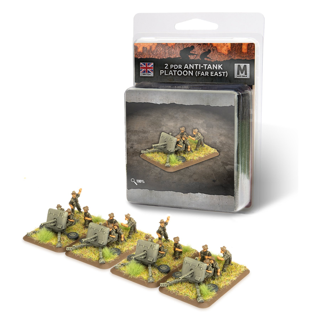Flames of War WW2: British - 2pdr Anti-tank Platoon (Far East)