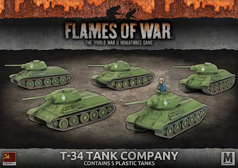 Flames of War WW2: Soviet - T-34 Tank Company