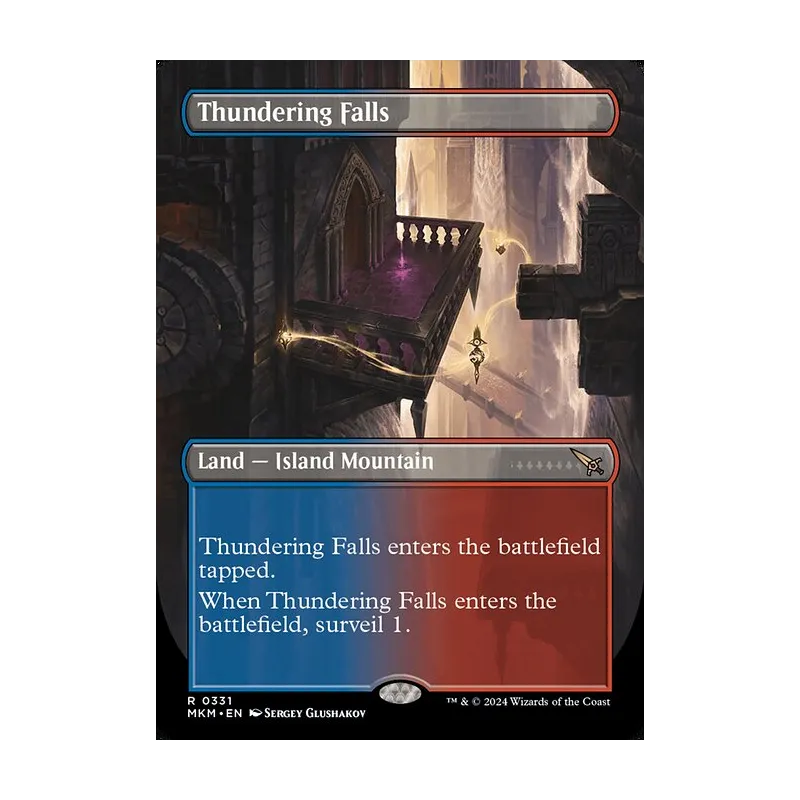 Thundering Falls (Borderless) - Murders at Karlov Manor (Near Mint)