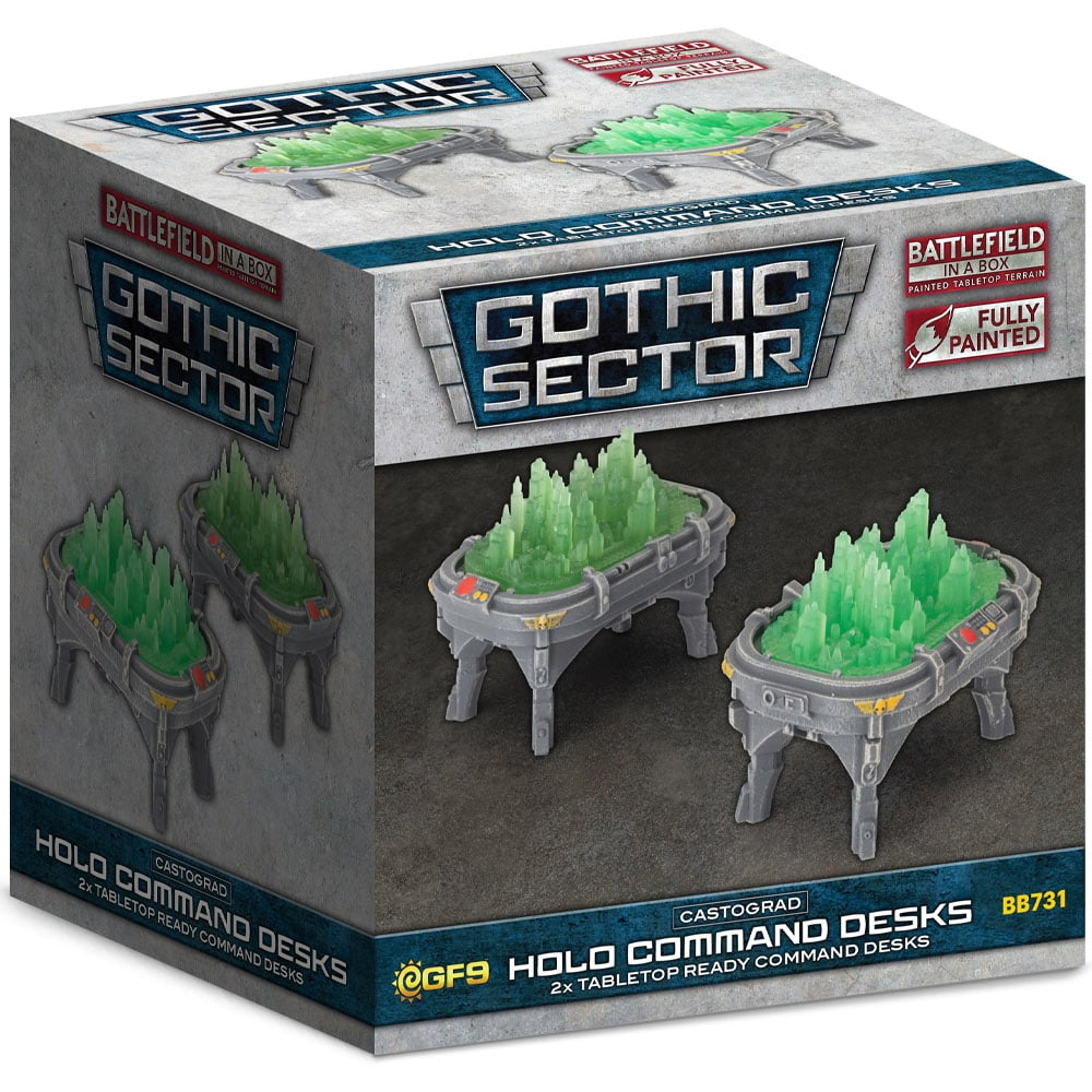 Battlefield in a Box: Gothic Sector - Castograd Holo Command Desks (Preorder)