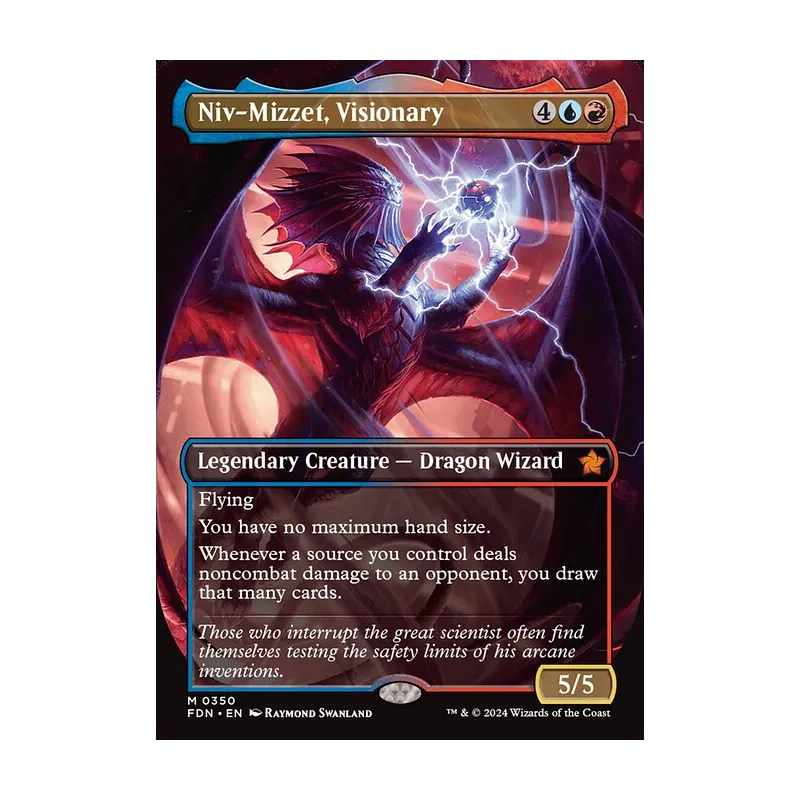 Niv-Mizzet, Visionary (Borderless) - Foundations (Near Mint)
