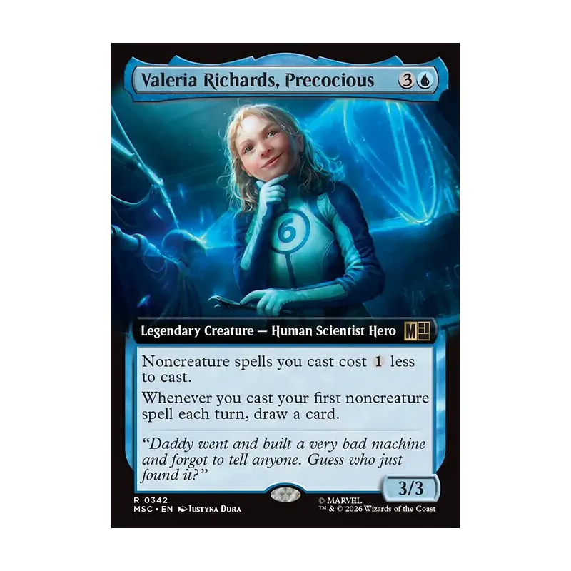 Valeria Richards, Precocious (Extended Art) - Marvel Super Heroes Commander (Near Mint)