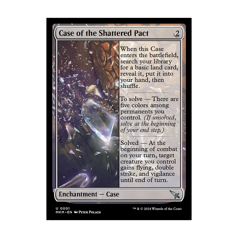 mtg pact cards Case of the Shattered Target opponent discards two cards Tainted Pact #033 Holo from