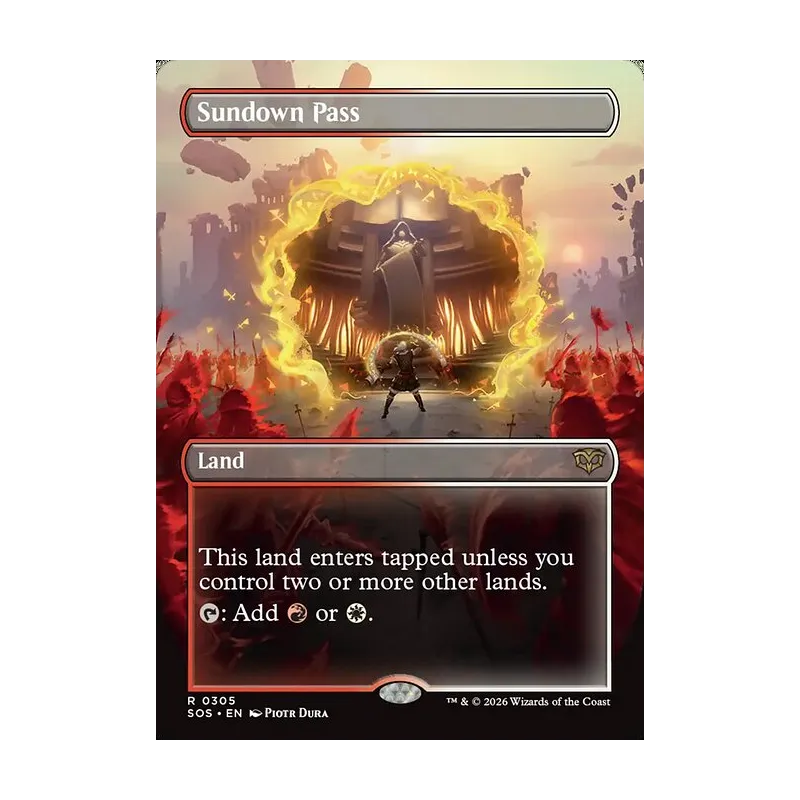 Sundown Pass (Borderless) - Secrets of Strixhaven (Near Mint)