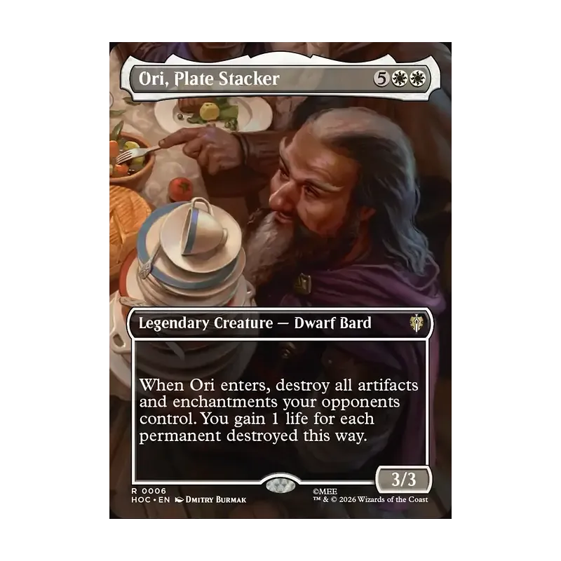 Ori, Plate Stacker (Borderless) - The Hobbit Eternal (Near Mint)