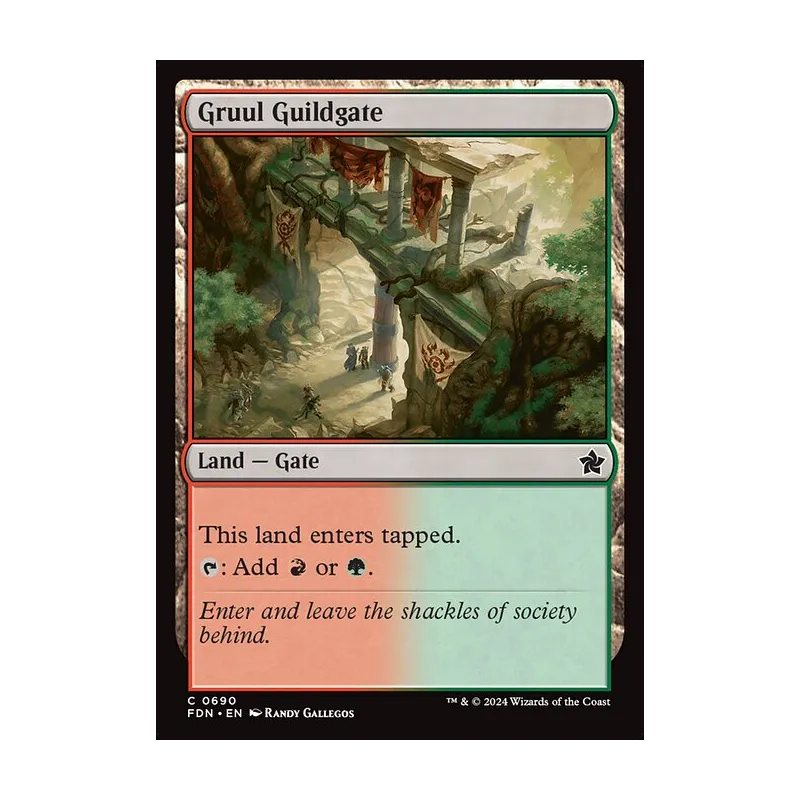 Gruul Guildgate - Foundations (Near Mint)