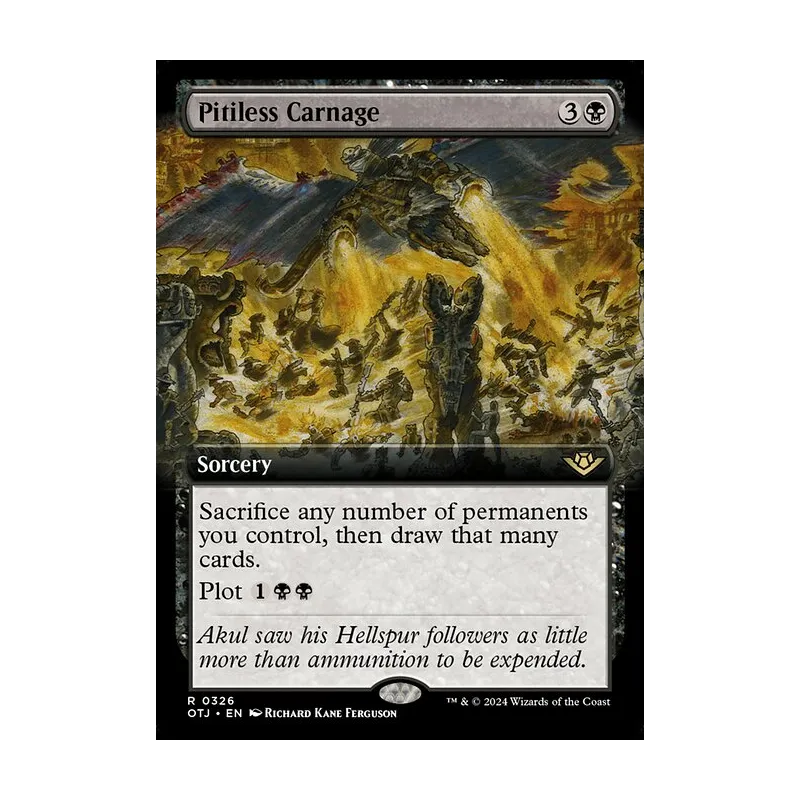 Pitiless Carnage (Extended Art) - Outlaws of Thunder Junction (Near Mint)
