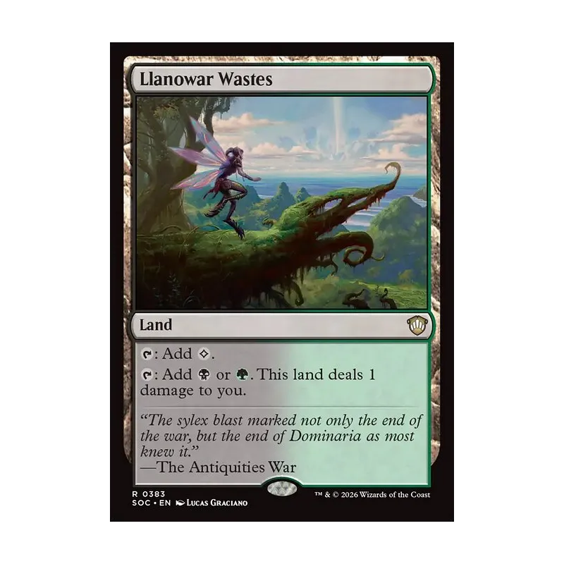 Llanowar Wastes - Secrets of Strixhaven Commander (Near Mint)