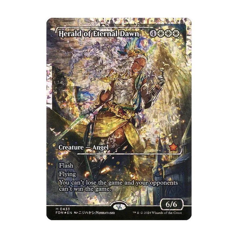 Herald of Eternal Dawn (Showcase) (Fracture Foil) - Foundations (Foil Near Mint)