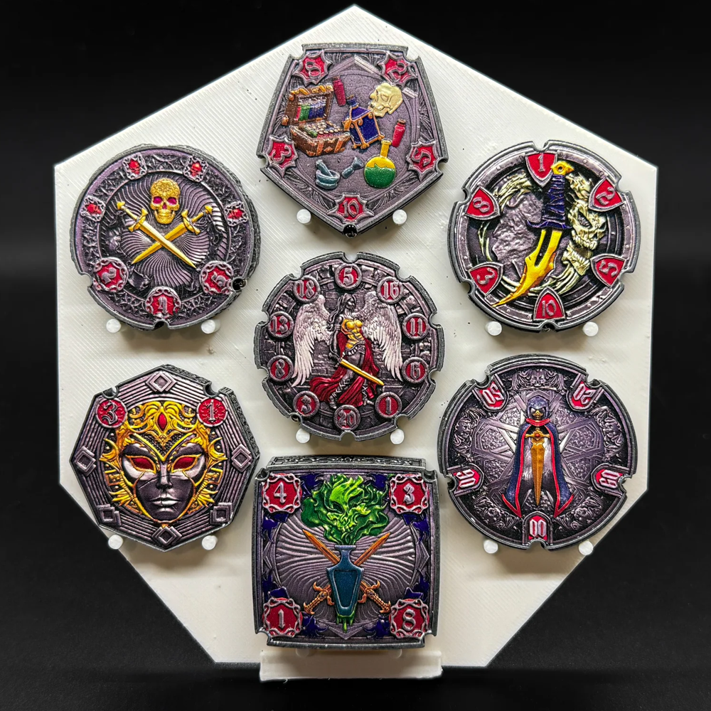 FlipDie Legends Metal Dice Coin Set: Rogue (7) (New Arrival)