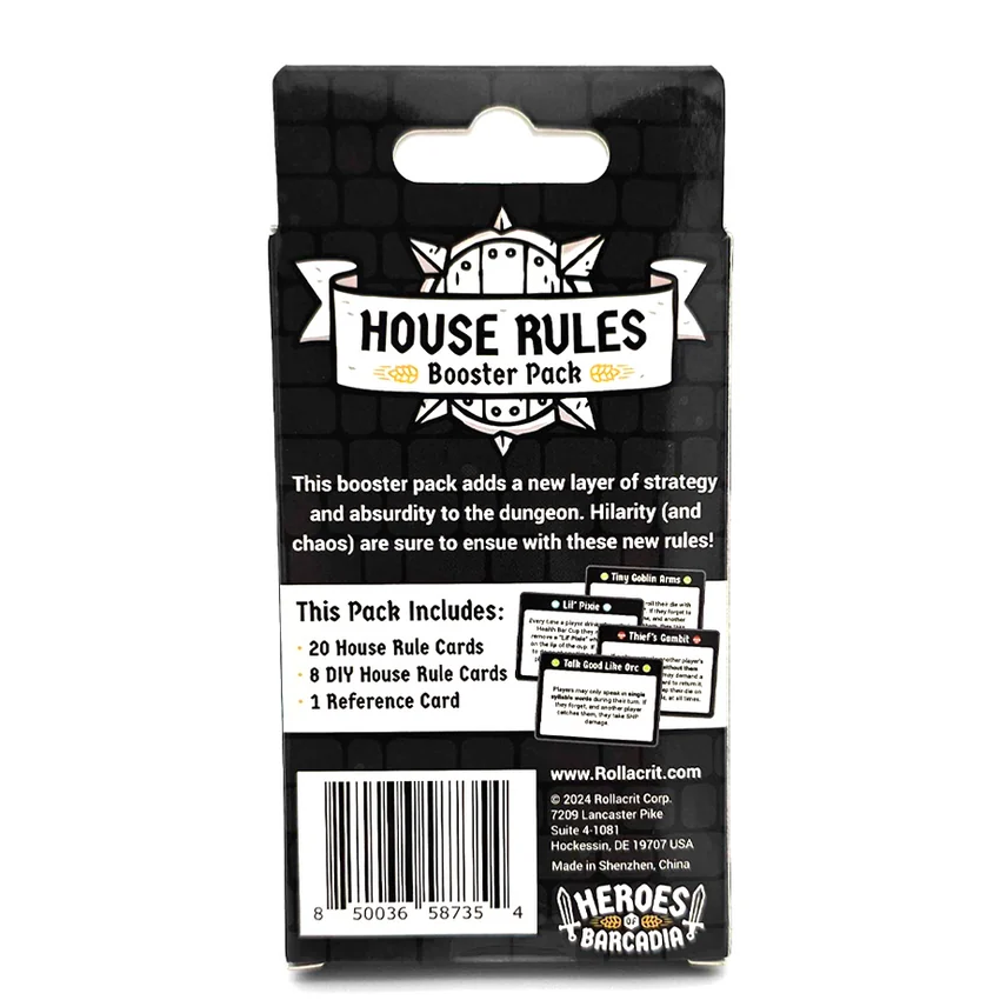 Heroes of Barcadia: House Rules Booster Pack (Preorder)
