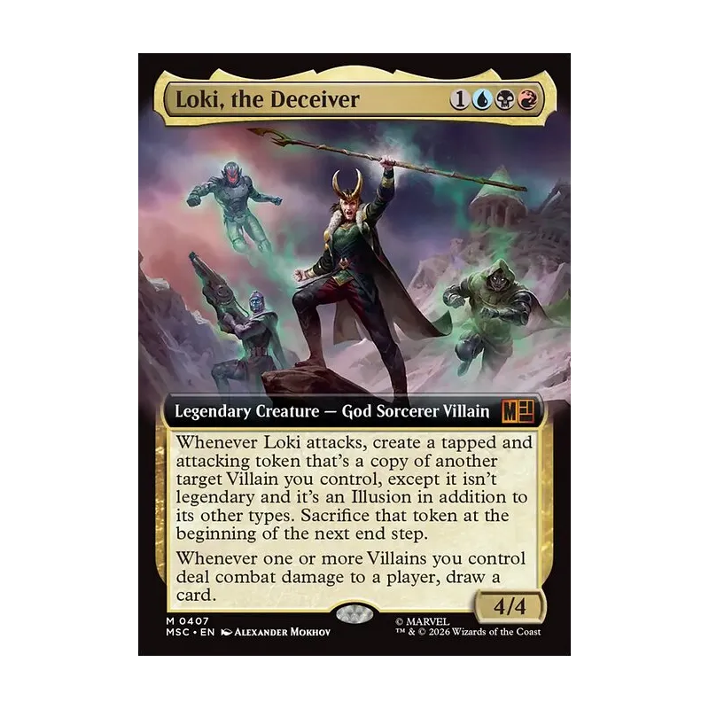Loki, the Deceiver (Extended Art) - Marvel Super Heroes Commander (Near Mint)