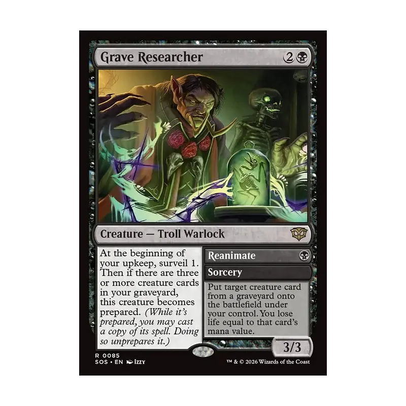 Grave Researcher // Reanimate - Secrets of Strixhaven (Near Mint)