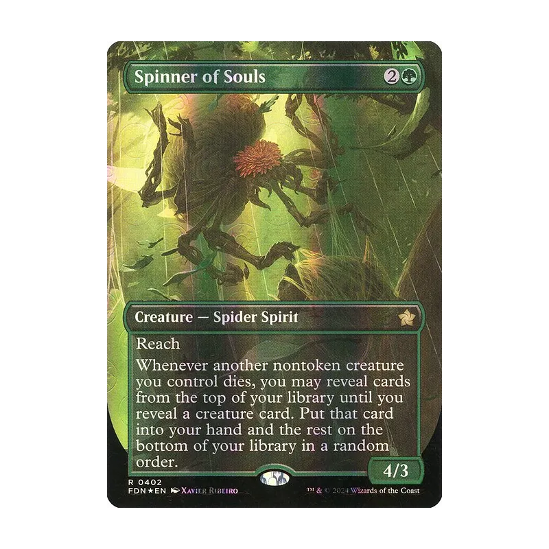 Spinner of Souls (Borderless) (Mana Foil) - Foundations (Foil Near Mint)