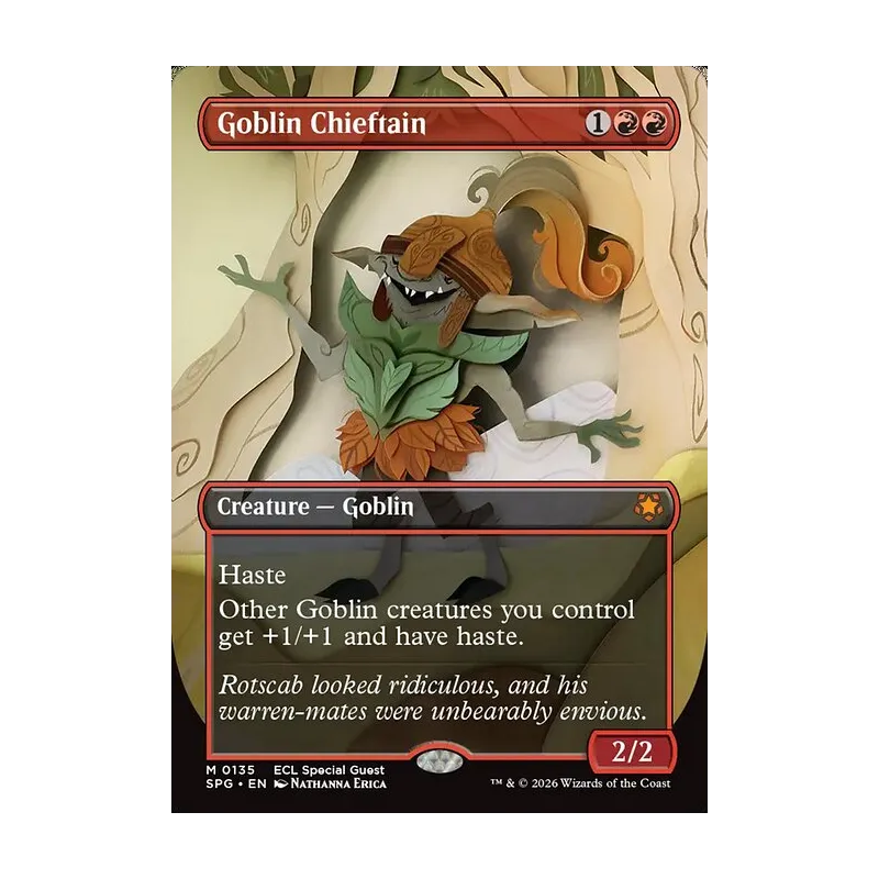 Goblin Chieftain (Borderless) - Special Guests (Near Mint)