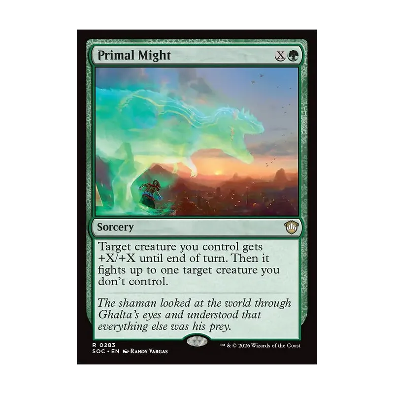 Primal Might - Secrets of Strixhaven Commander (Near Mint)