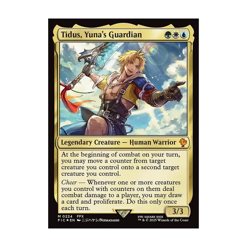 Tidus, Yuna's Guardian (Surge Foil) - Final Fantasy Commander (Foil Near Mint)