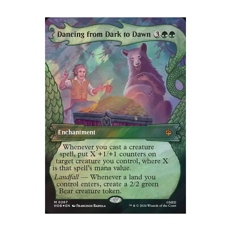 Dancing from Dark to Dawn (Showcase) (Surge Foil) - The Hobbit (Foil Near Mint)