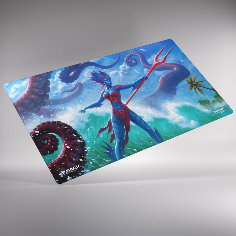 MTG Double-Sided Playmat: Reality Fracture - Kiora of Salt and Sand / Fire and Ashes (Preorder)