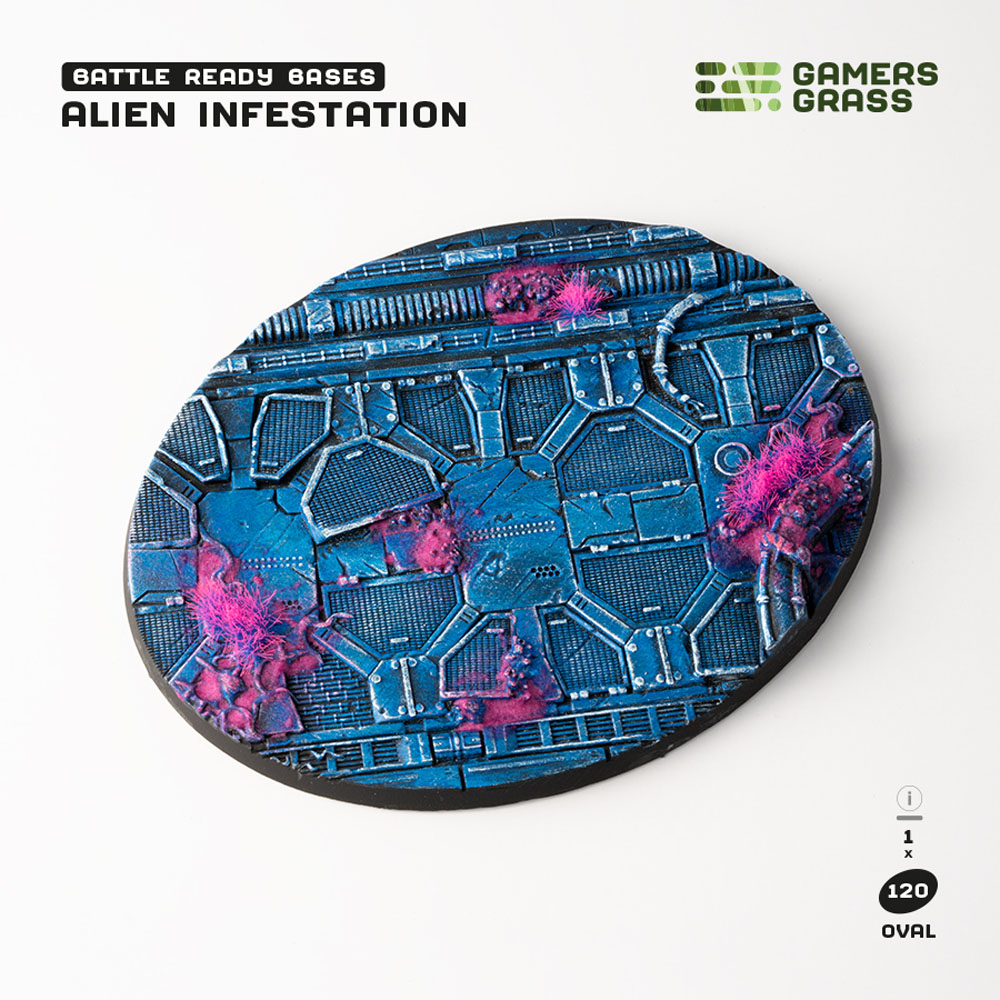 Battle Ready Bases: Alien Infestation - Oval 120mm (1)