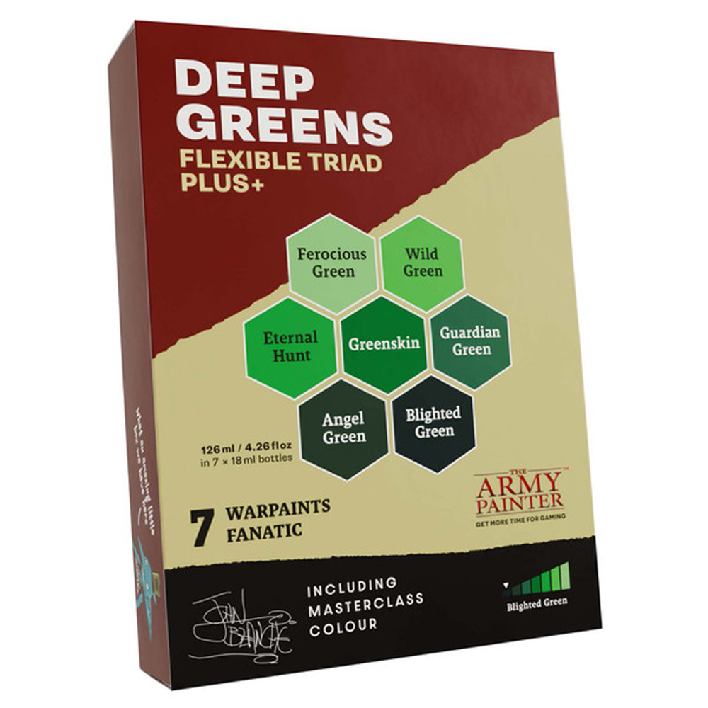 Warpaints Fanatic: Flexible Triads PLUS+ Deep Greens (New Arrival)