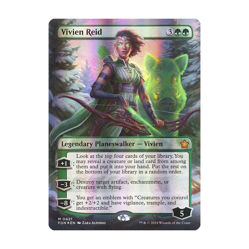 Vivien Reid (Borderless) (Mana Foil) - Foundations (Foil Near Mint)