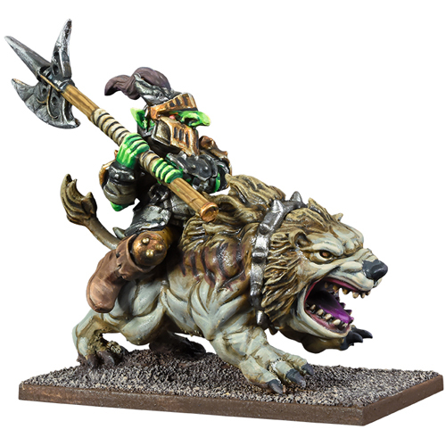 Kings of War 3E: Goblin King on Mawbeast