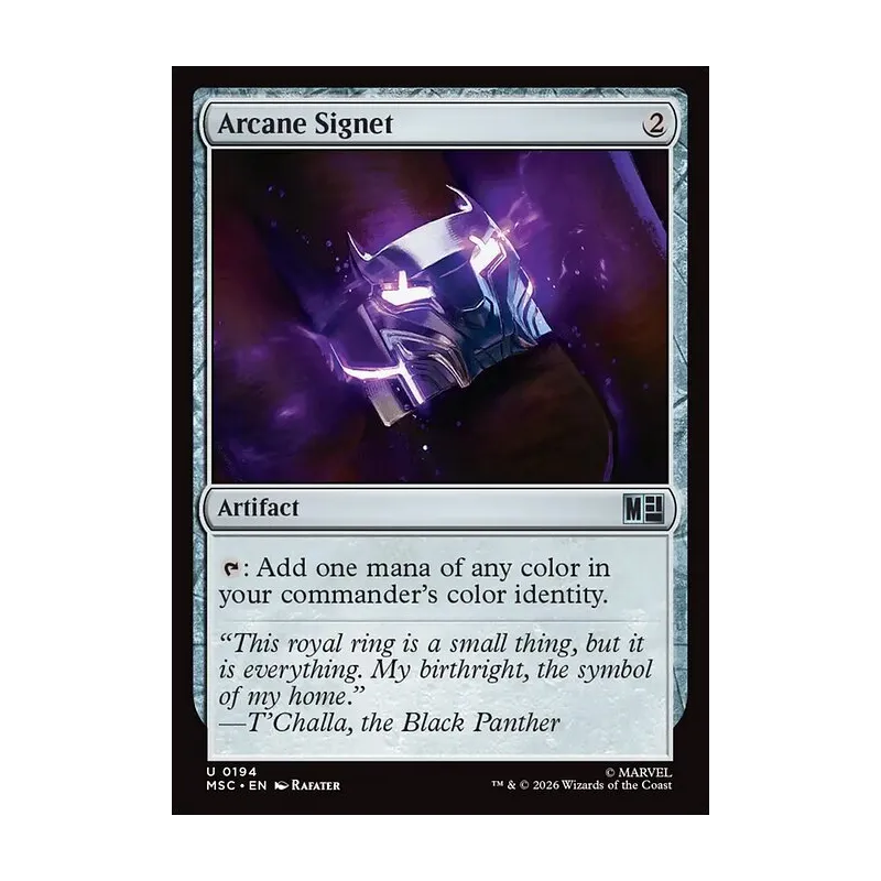 Arcane Signet (0194) (Surge Foil) - Marvel Super Heroes Commander (Foil Near Mint)
