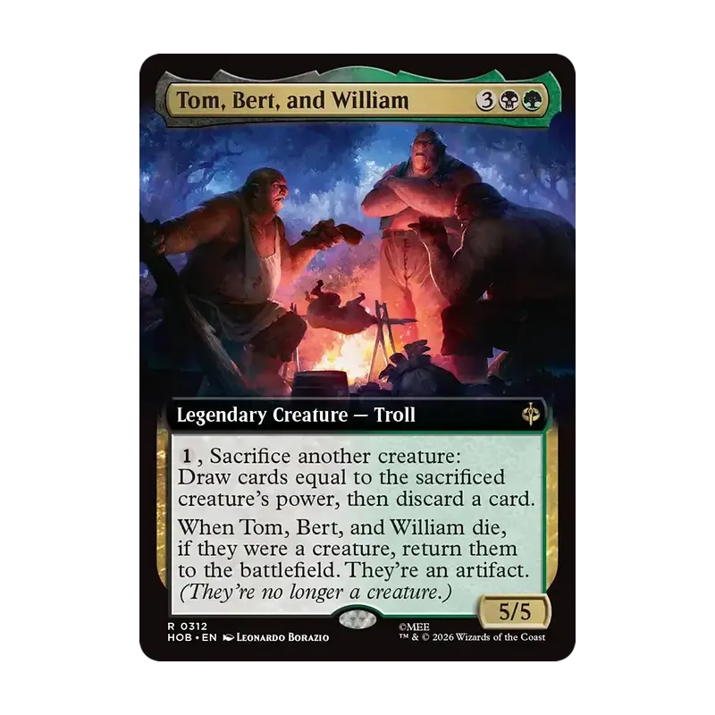 Tom, Bert, and William (Extended Art) - The Hobbit (Near Mint)