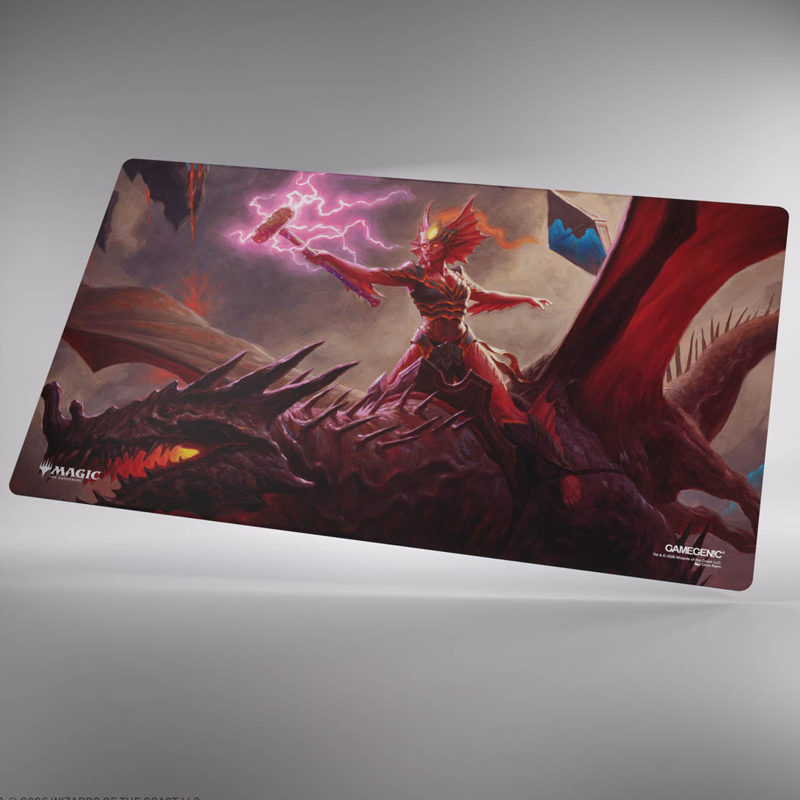 MTG Double-Sided Playmat: Reality Fracture - Kiora of Salt and Sand / Fire and Ashes (Preorder)