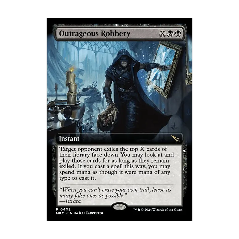 Outrageous Robbery (Extended Art) - Murders at Karlov Manor (Near Mint)