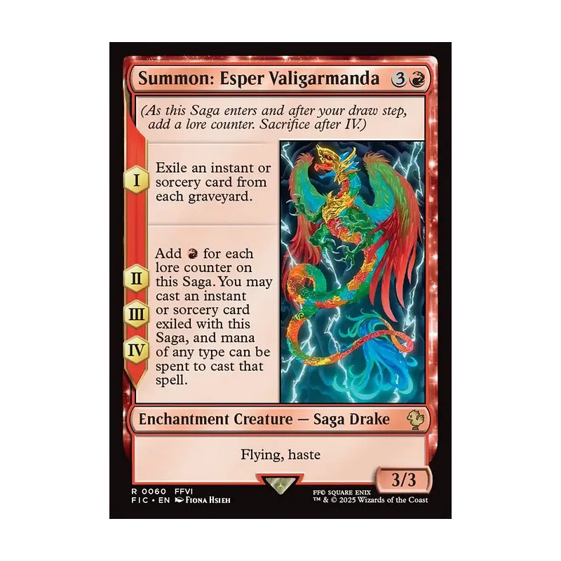 Summon: Esper Valigarmanda - Final Fantasy Commander (Near Mint)