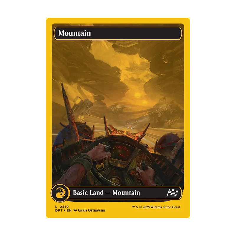Mountain (0510) (First-Place Foil) - Aetherdrift (Foil Near Mint)
