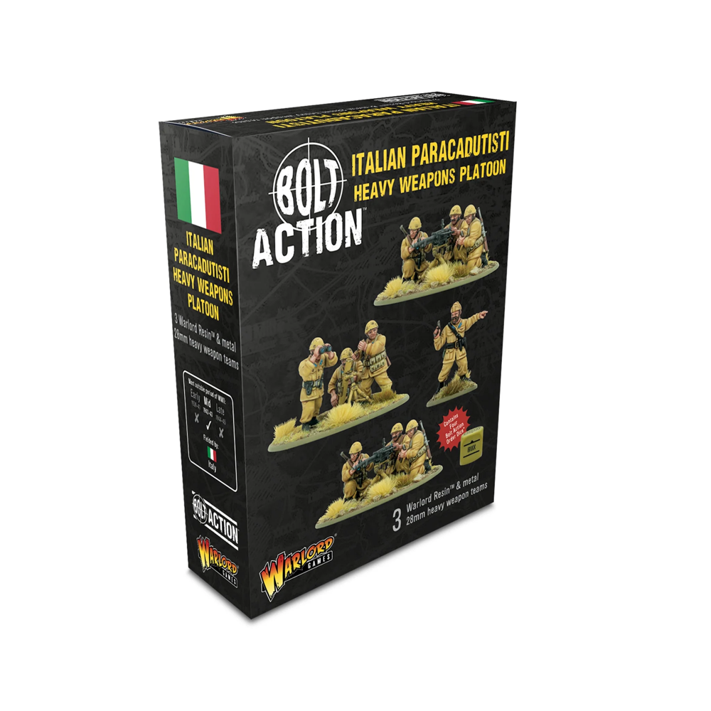 Bolt Action 3E: Italian Paracadutisti Heavy Weapons Platoon (Preorder)