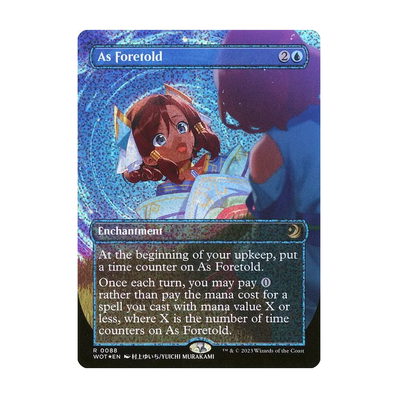 As Foretold (Anime Borderless) (Confetti Foil) - Wilds of Eldraine: Enchanting Tales (Foil Near Mint)