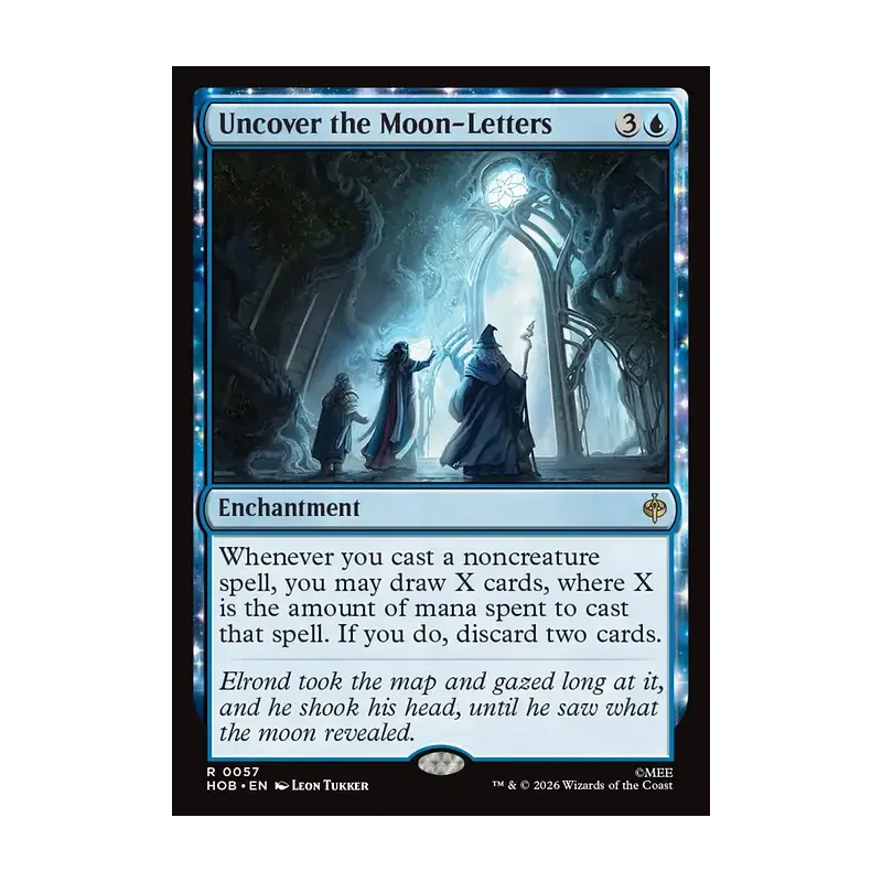 Uncover the Moon-Letters - The Hobbit (Near Mint)