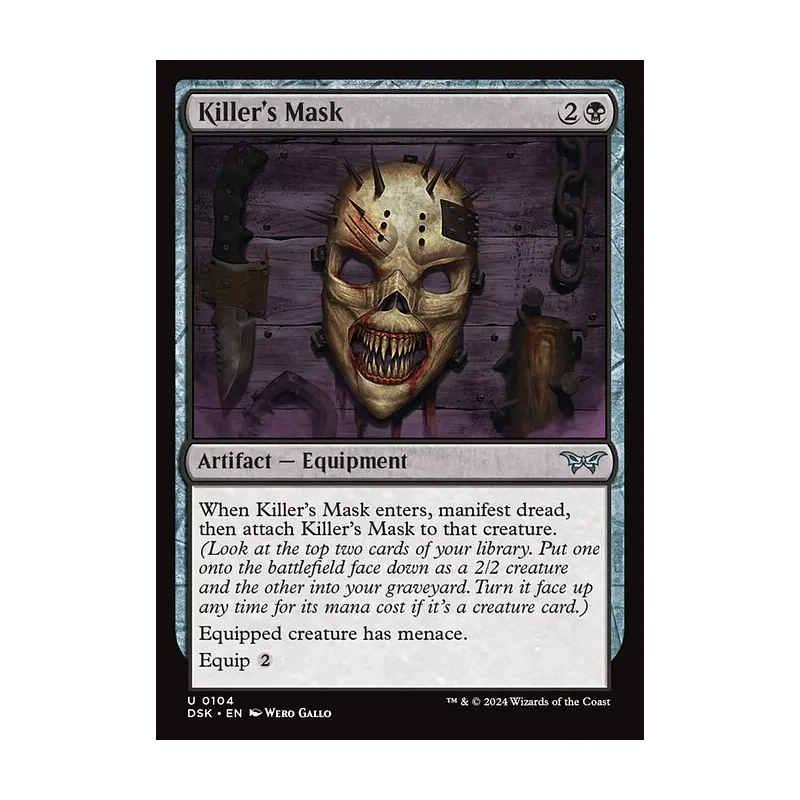 Killer's Mask - Duskmourn: House of Horror (Near Mint)