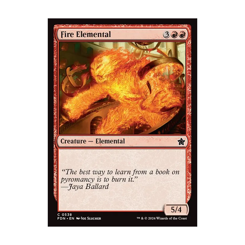 Fire Elemental - Foundations (Near Mint)