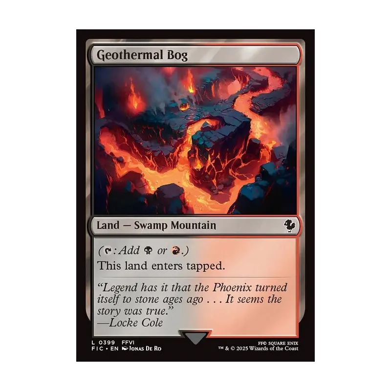 Geothermal Bog - Final Fantasy Commander (Near Mint)