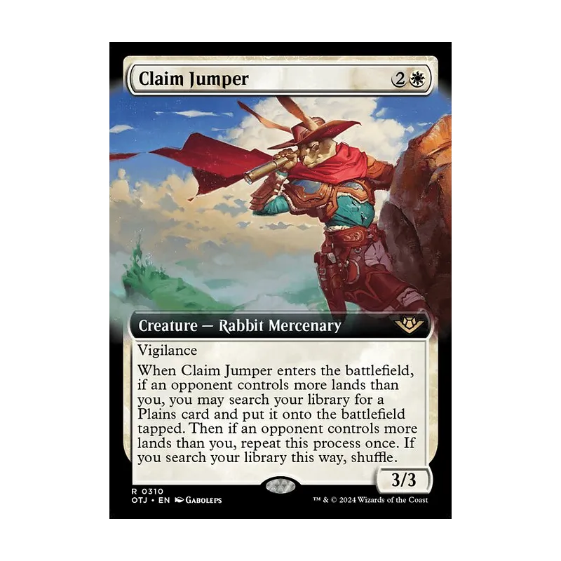 Claim Jumper (Extended Art) - Outlaws of Thunder Junction (Near Mint)