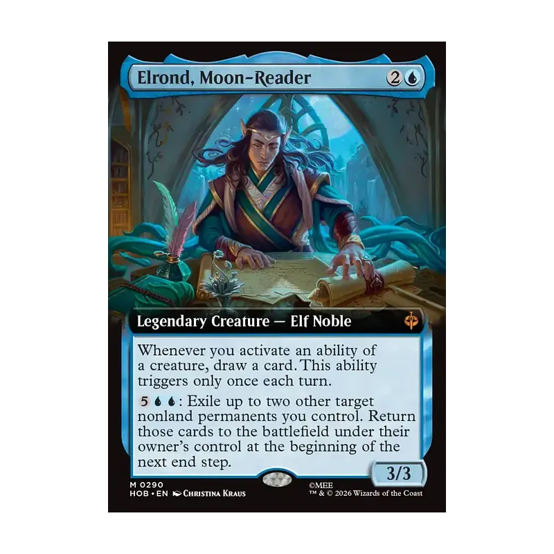 Elrond, Moon-Reader (Extended Art) - The Hobbit (Near Mint)