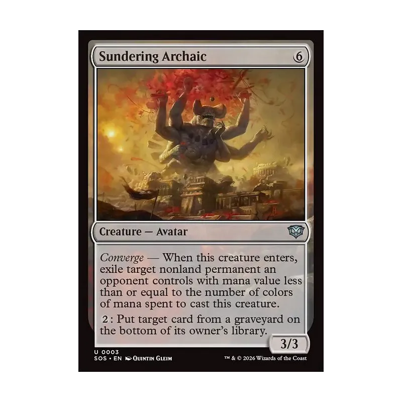Sundering Archaic - Secrets of Strixhaven (Near Mint)