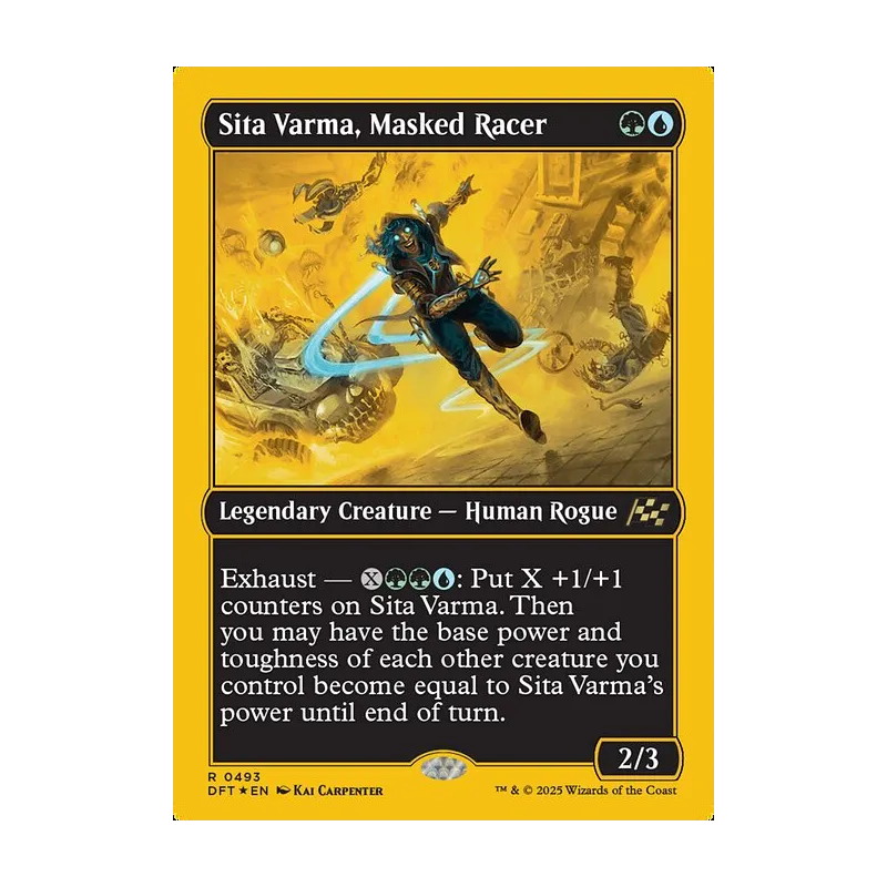 Sita Varma, Masked Racer (First-Place Foil) - Aetherdrift (Foil Near Mint)