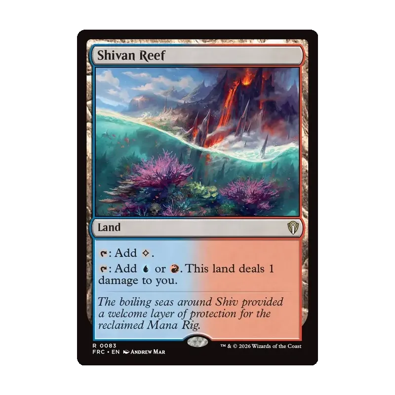 Shivan Reef - Reality Fracture Commander (Near Mint)