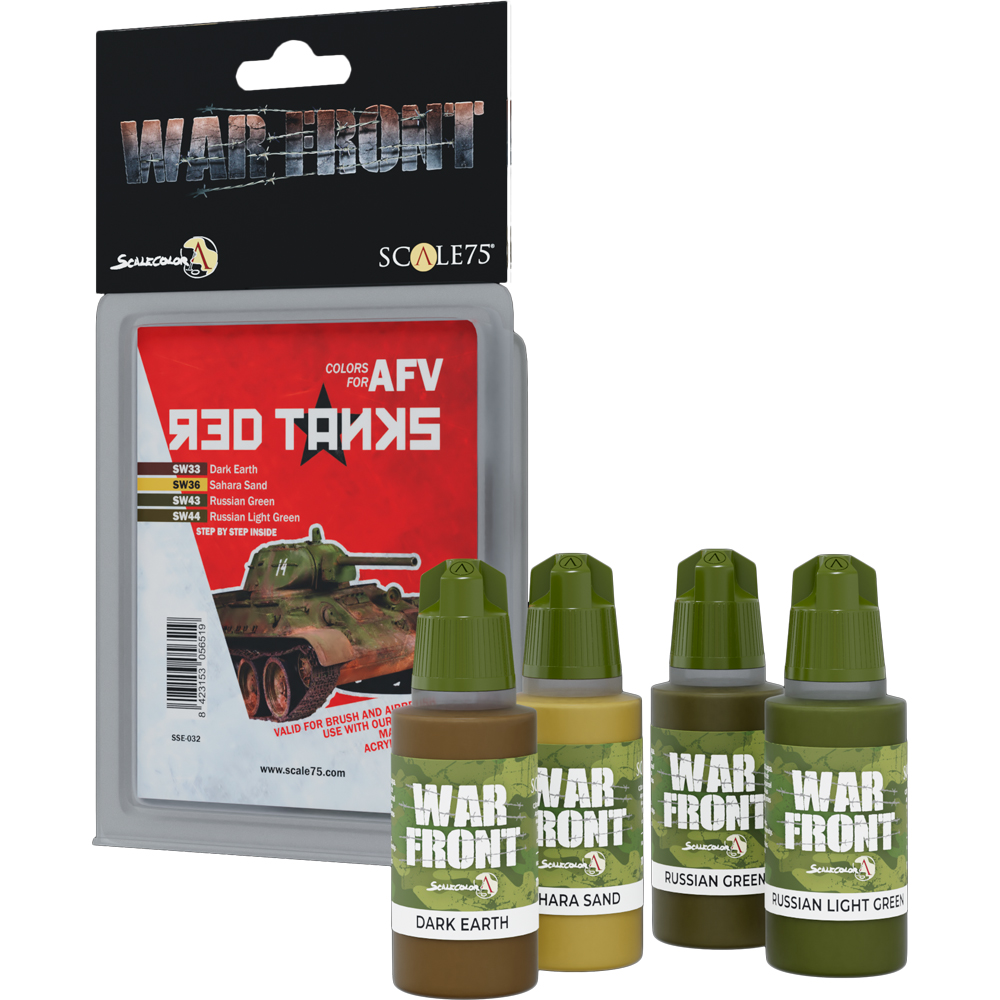 War Front Paint Set: Colors for AFV - Red Tanks (Last Chance) War Front Paint Set: Colors for AFV - Red Tanks (Last Chance)