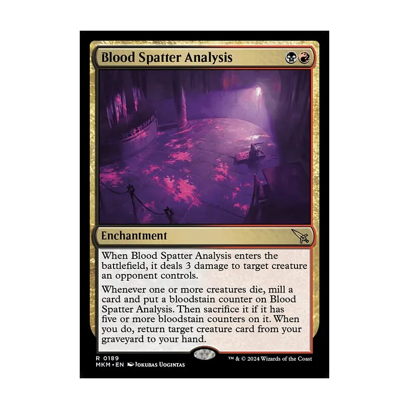 Blood Spatter Analysis - Murders at Karlov Manor (Near Mint)