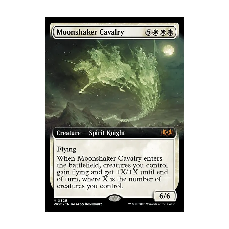 Moonshaker Cavalry (Extended Art) - Wilds of Eldraine (Near Mint)