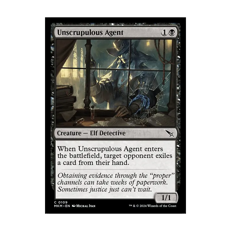Unscrupulous Agent - Murders at Karlov Manor (Near Mint)