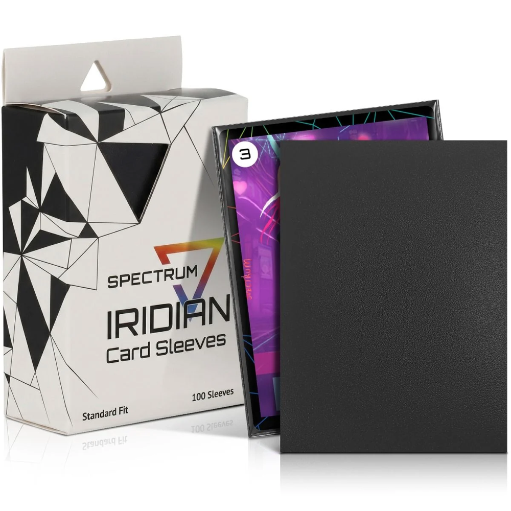 Spectrum: Iridian Matte Sleeves - Black (100) (Preorder)